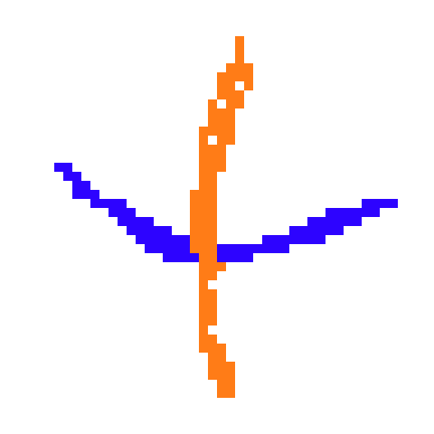 [2fbf6b] the two slashes got closer, glowing brighter as it became bigger, covering the whole area in a shadow-