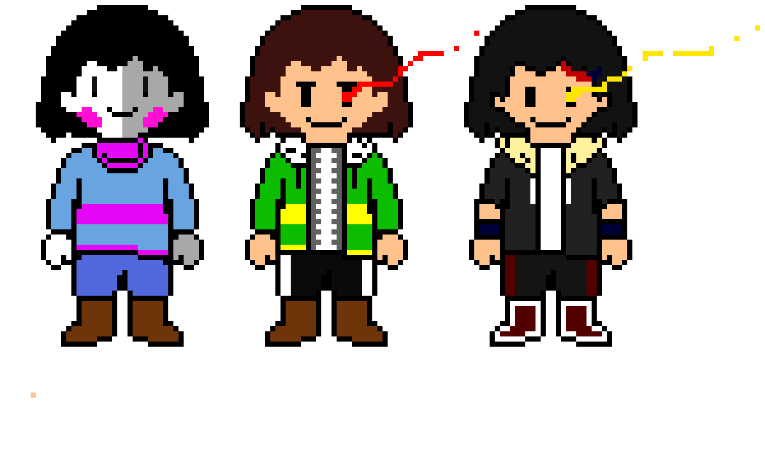 [9664c4] Frisk Sprite (Re-Done!/ + StoryShift Chara Sprite)