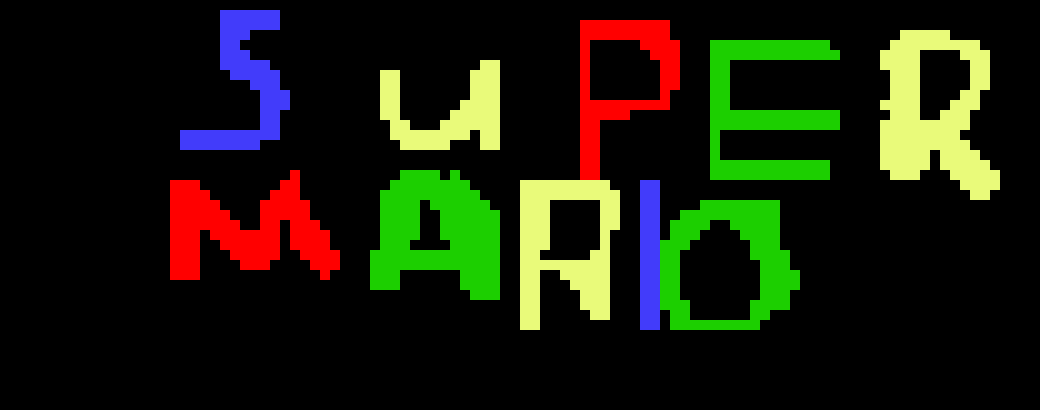 [209ee5] Super Mario logo