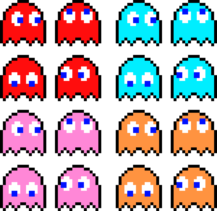 Pac-Man Ghost Sprites