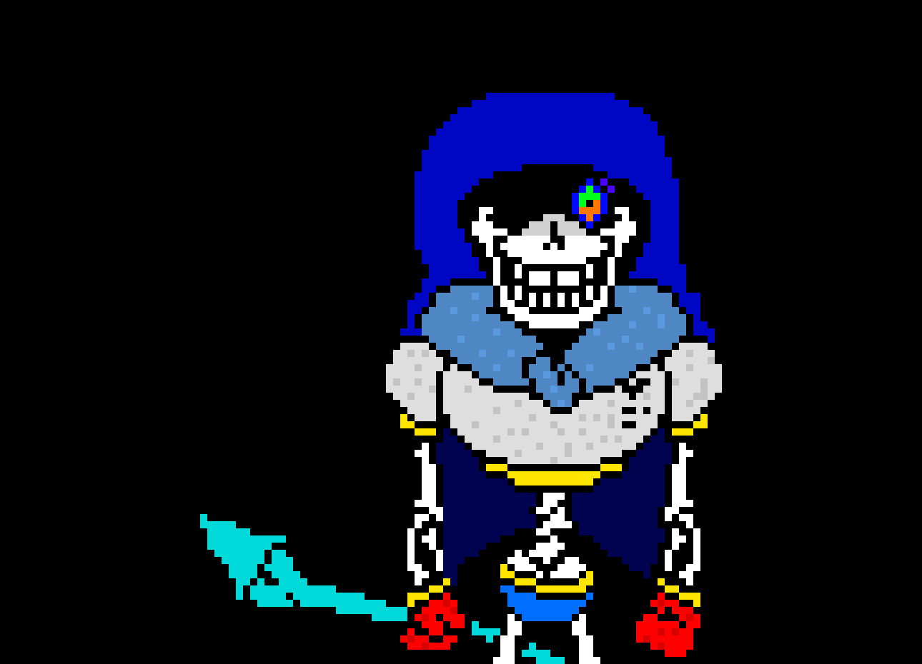 [Dusttale:Revenge:demented disdain] - [demented Papyrus (act 2)][edited by lancer89][valor is allowed to use this]