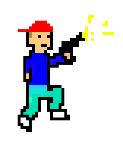 [9664c4] shooting while jumping/run(2)