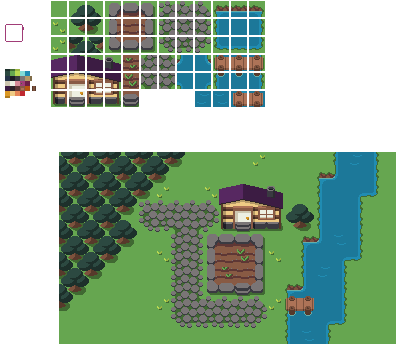[75665e] Cabin in the Woods Tileset
