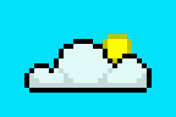 [f28804] cloud with sun
