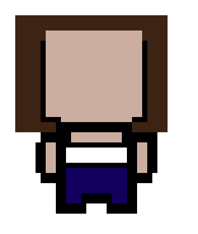[21707d] Pixel art character 1 (Brown hair)