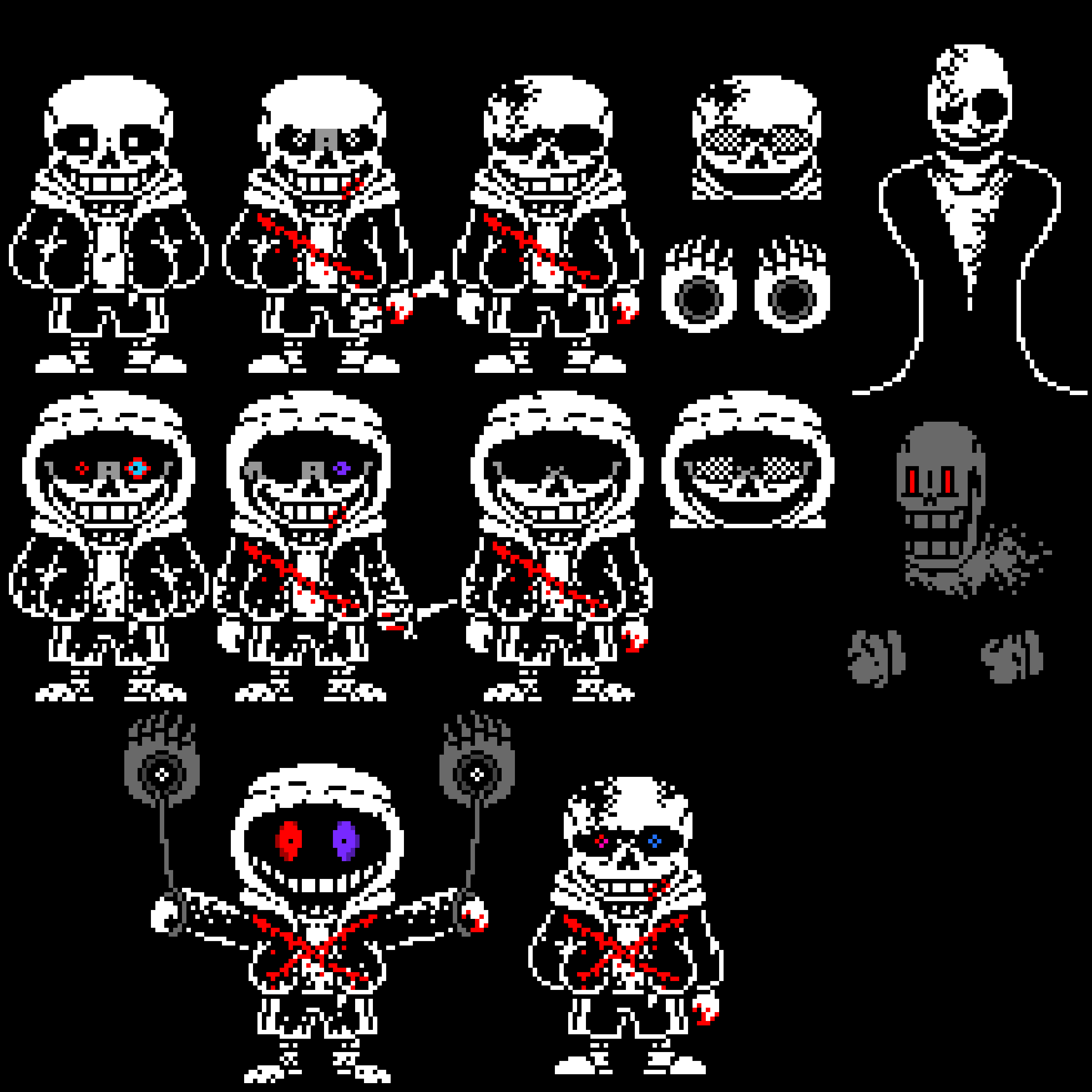 [98f3b3] Undertale Last Breath Phases 1-4 + Dusttale Last Genocide Phases 1-4 edited