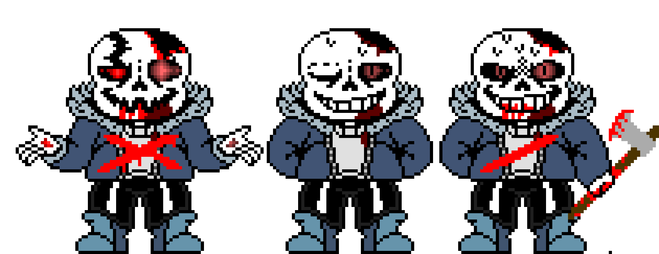 [b13904] HorrorTale Sans Last blood hardmode Sprite. V6