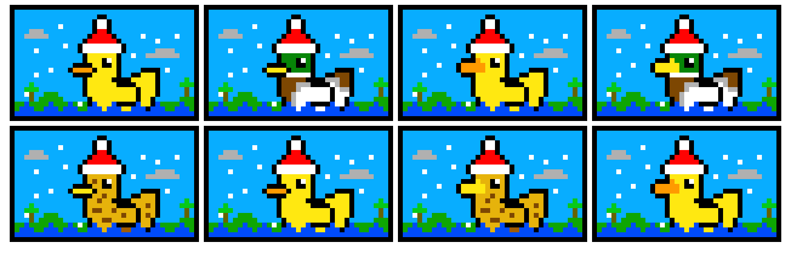 [06115b] festive ducks