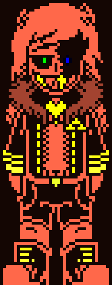 [583245] I get it, it`s a simple mistake but since I`m not lagging as much now I can say it... And well I do like the main body sprite just the teeth and hair is where I gotta stop ya for a moment...