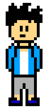 [506291] *he's walking around PAM, exploring as he has no flip floppin idea where he is.*