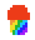 [9664c4] rainbow cupcake