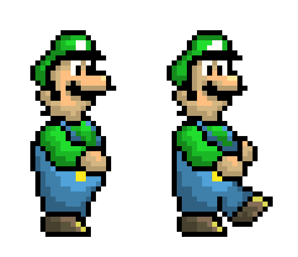 [9664c4] Luigi walk sprites