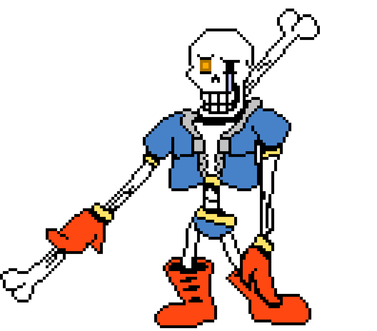 Disbelief Papyrus Phase 1 Battle Sprite [King Squid Edit]