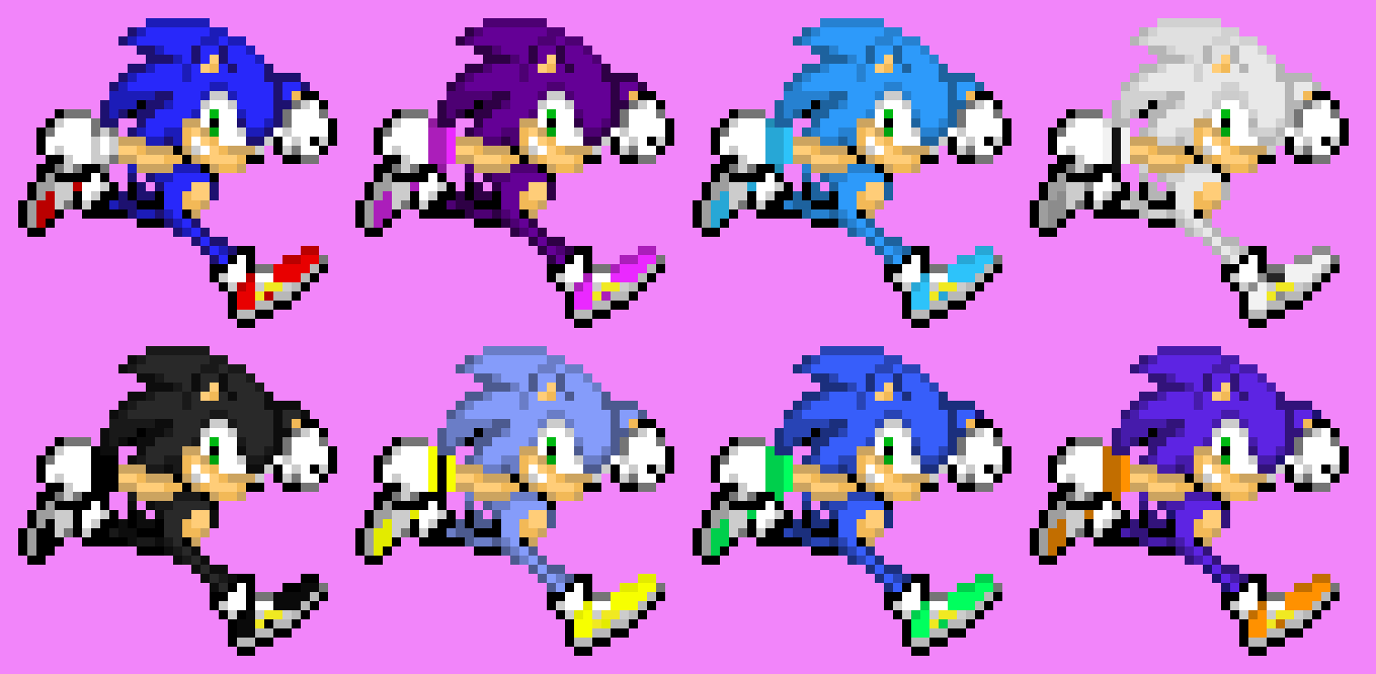 SSB4 Color Palettes - Sonic (Fixed)