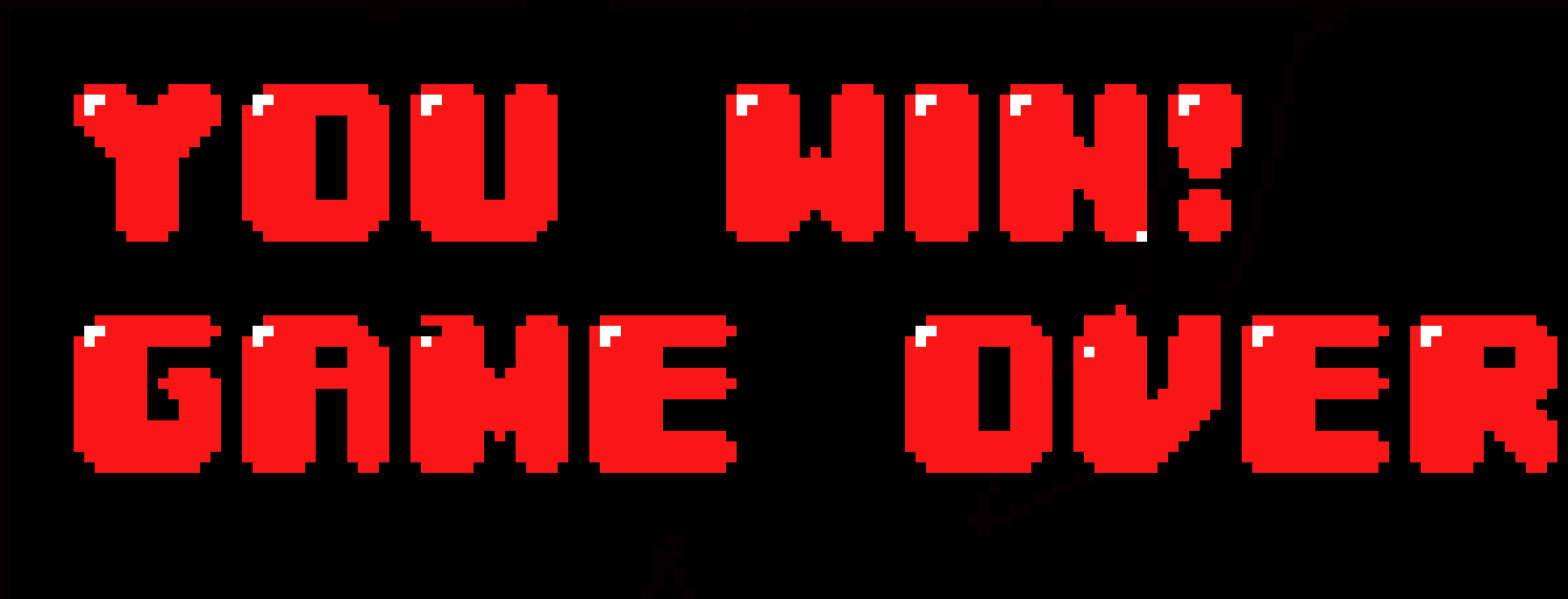 [2e2f1b] You win! Game over pixel transparent