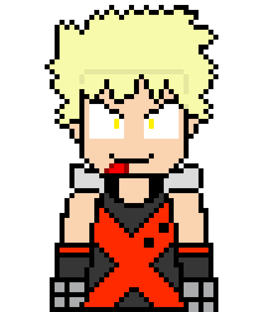 [b9de0d] but not good enough! *he spams lots of explosions* - bakugou katsuki  