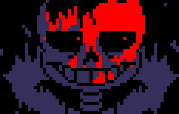 [7ce906] *(Well then the hand is on fire.)  -HorrorTale Sans