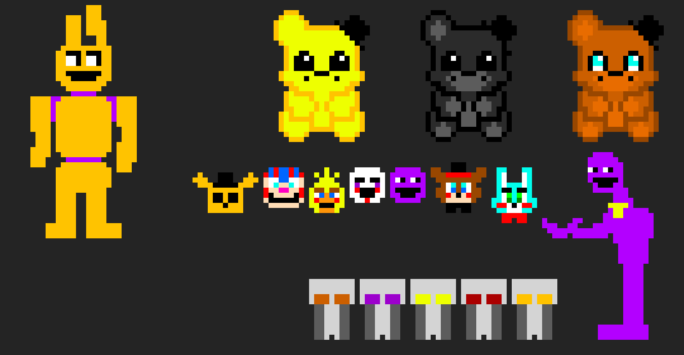 Some Random FNAF Pixel Art