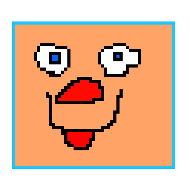 [30e121] funny square man