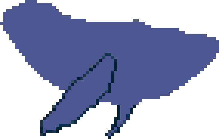 [34e773] WHALE outline