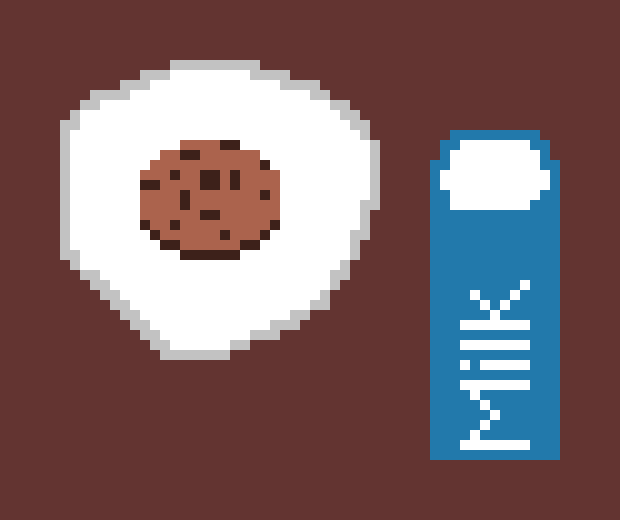 [9664c4] Cookies & milk