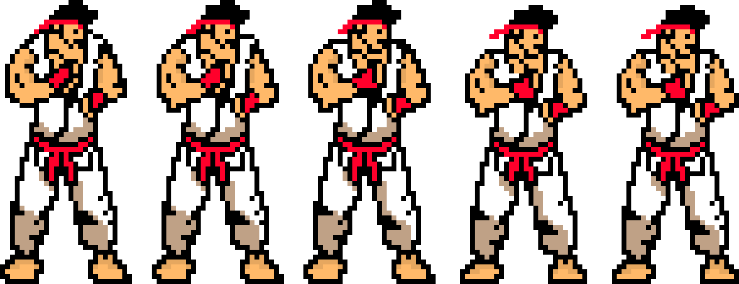 [a1e219] ryu sprite strip