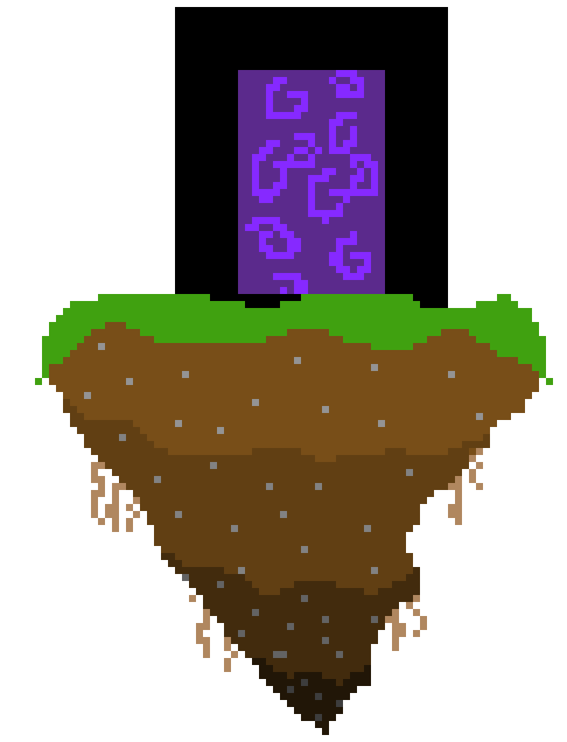 [ece42e] nether portal on a island