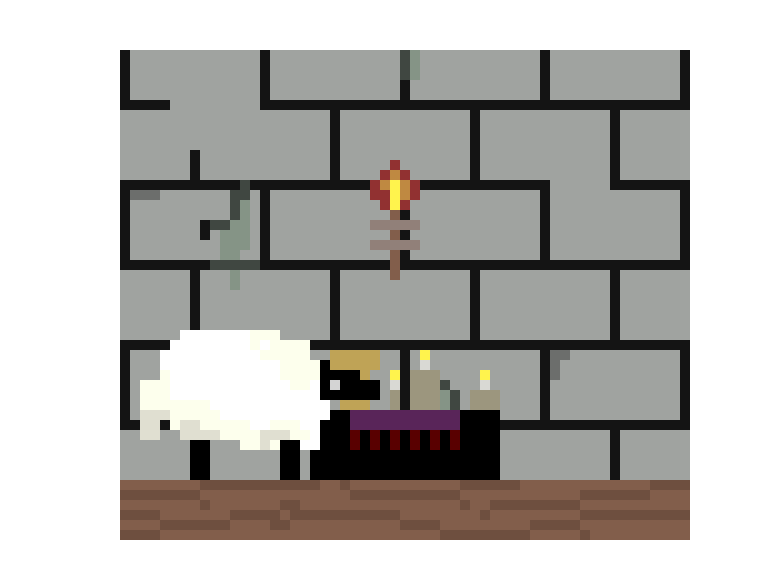 [891089] Shrine with Sheep