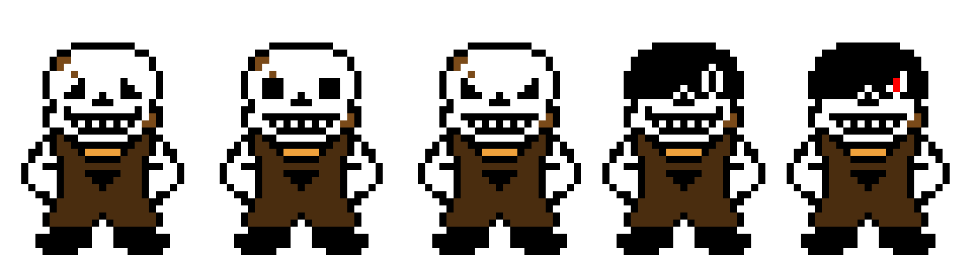 [0ae1f1] Express Sans' emotes + Possessed Express Sans' emotes(the two on the right)