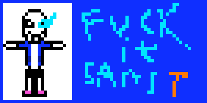 Fuck It. T-posing Sans T.