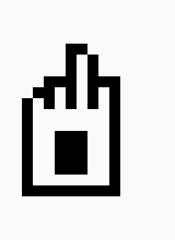 [ba8bf0] its a middle finger,idiot