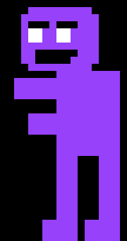 [4076f0] got a problem with being...purple? -he says purple in an odd tone- -also, the freddy, chica, bonnie, and foxy animatronics turn on- -William afton (cleetus) 