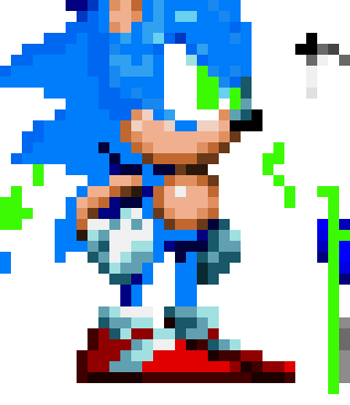 [d2f2a9] Custom Sonic Character Sprite - APL