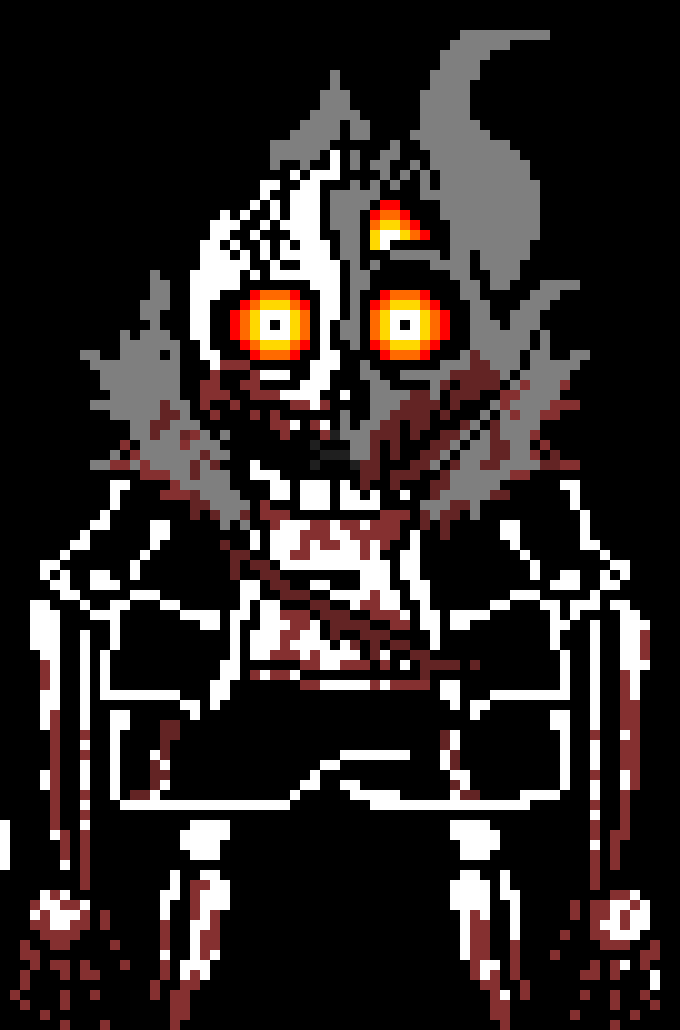[7ee2f3] -Regret!Solunary catches Delete, and tears him apart like paper-