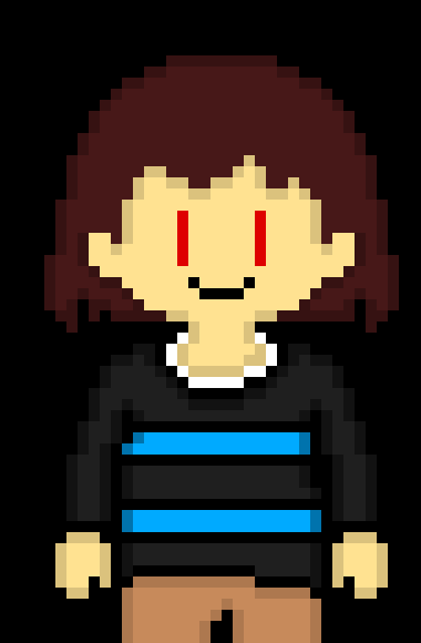 [0ae1f1] *its enough to kill Frisk. Chara's ghost comes out of their dead body* wow, your much stronger than the other trash bag