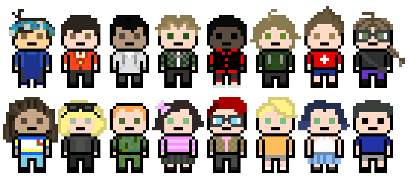[09ba68] danganronpa pixel sprite base