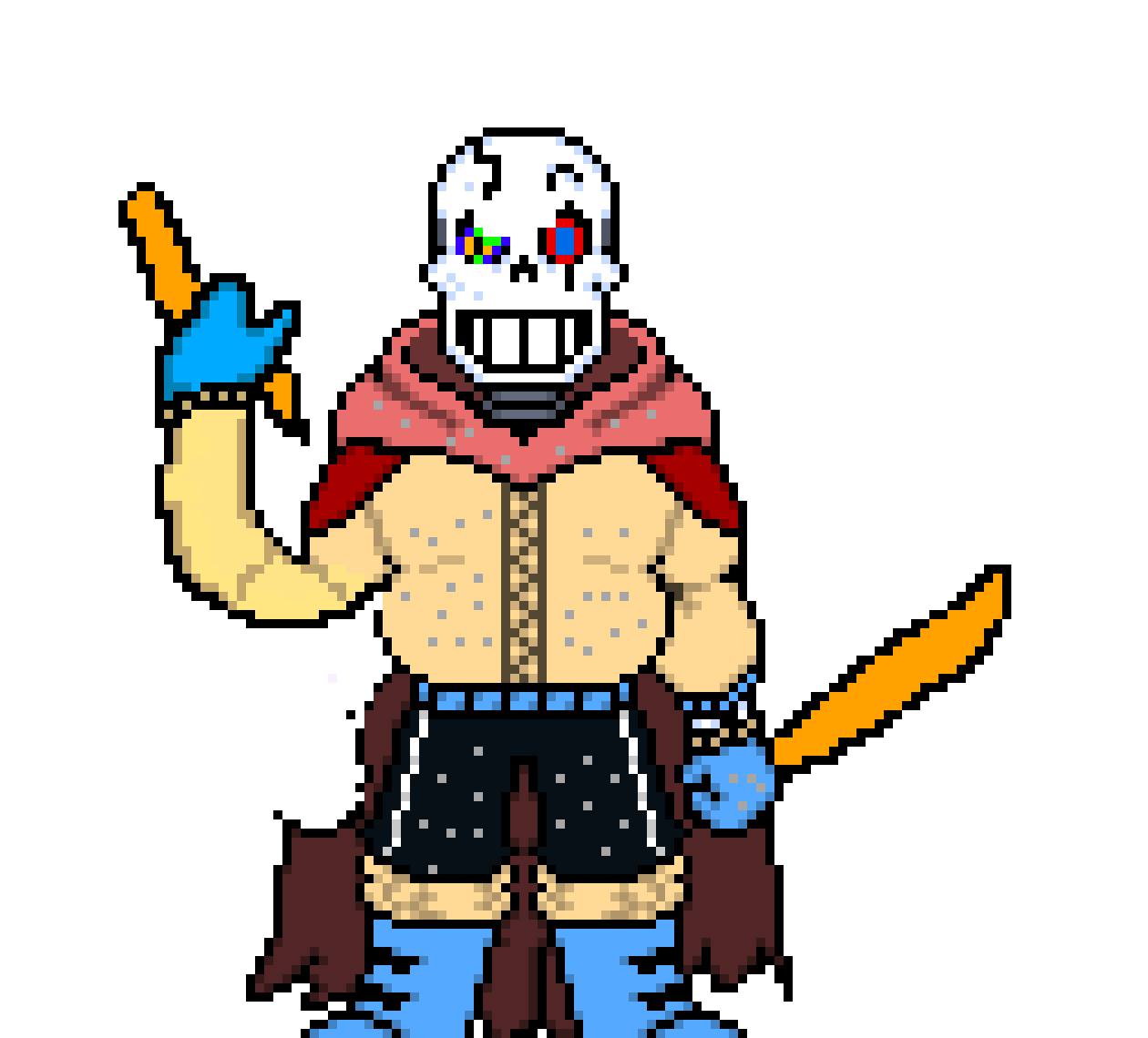 [9664c4] dust!Comic Papyrus phase 2:lunatic strike down!