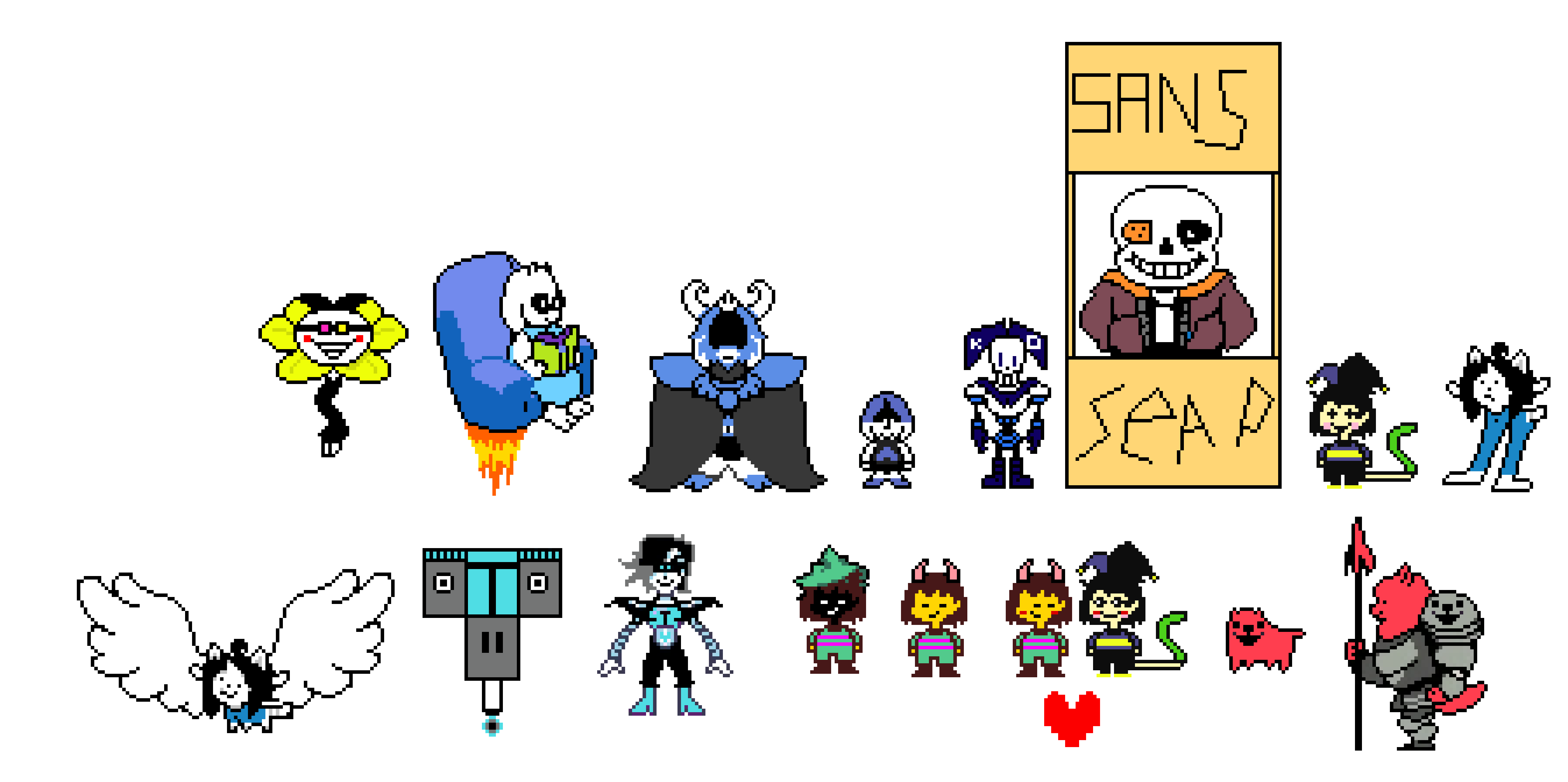 Deltarune au where UT characters take place of darkners