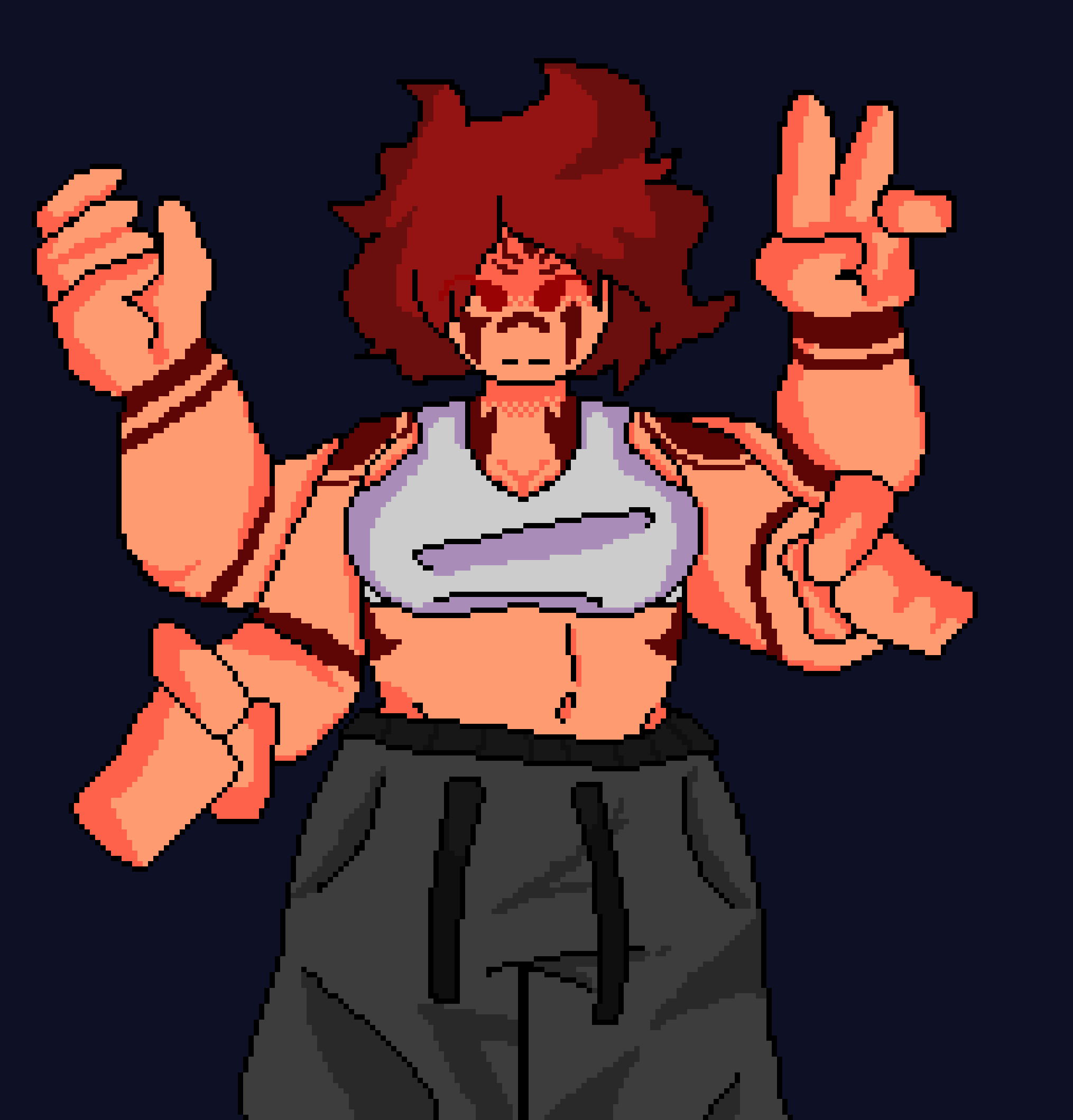 [6b51c0] anyway i find Miri's arm positions to be funny bc one set looks like they're gonna fight you but the other is their way of greeting people