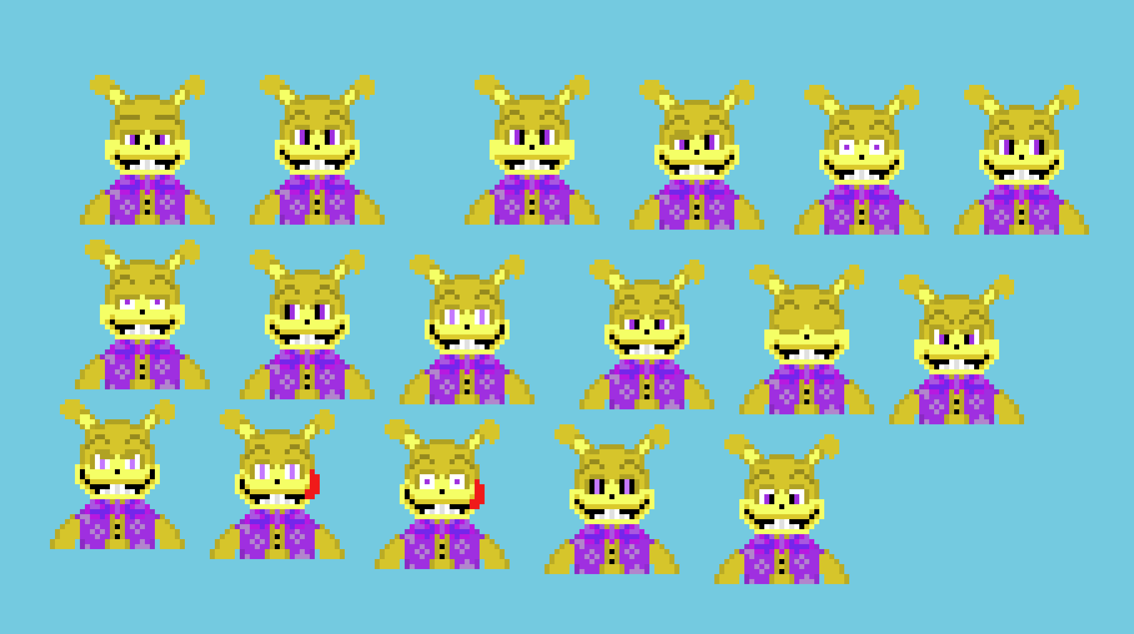 [4076f0] I FOUND MY GLITCHTRAP SPRITE! YES! -Glitchtrap (Cleetus)