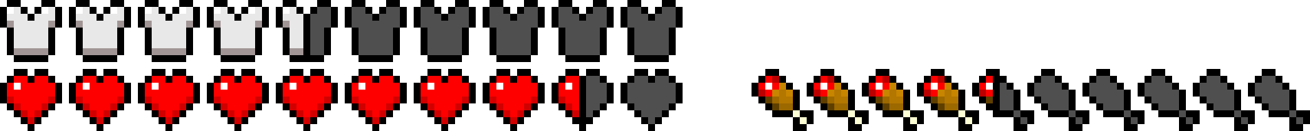 All Minecraft Hot Bar Icons