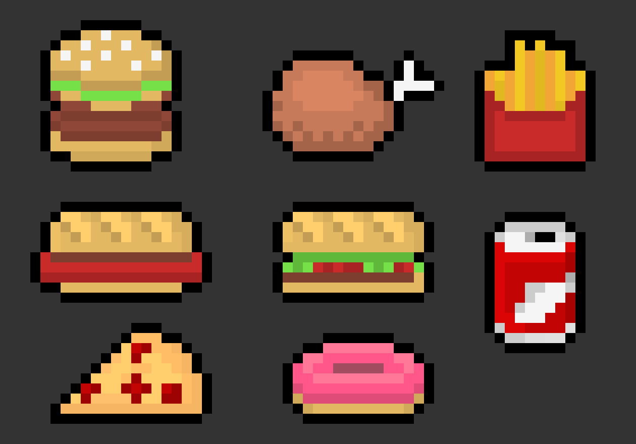 Food Pixel Art 2