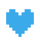 [b82121] Undertale Heart Sprite blue