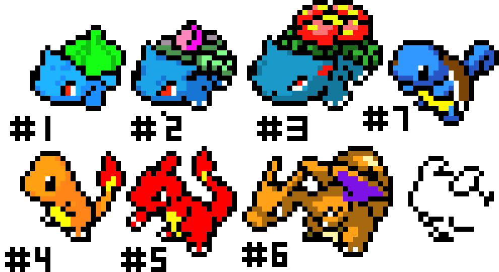 WIP Kanto Starters