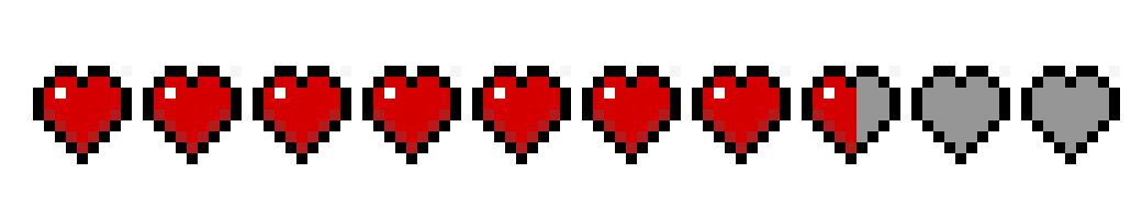 [056bd2] Minecraft health bar. 