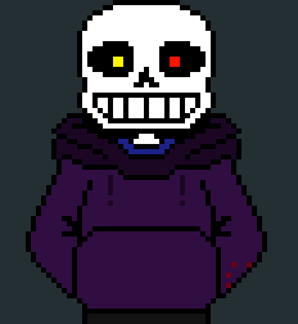 [d959ff] *rips its head off* god.. what the hell  *hears the laugh* what the..? *teleports to chara* why