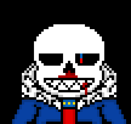 [b63bdb] *snaps and white and red bones go into Fear (he can't do blue bones cause they do the same thing as red bones)* Red means stop 