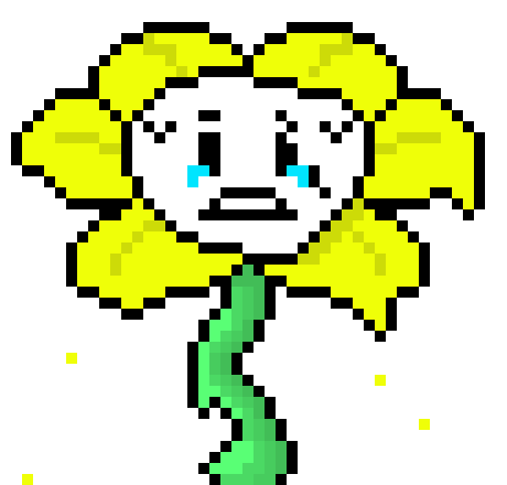 [965d3c] Flowey DETERMINATION Sprite