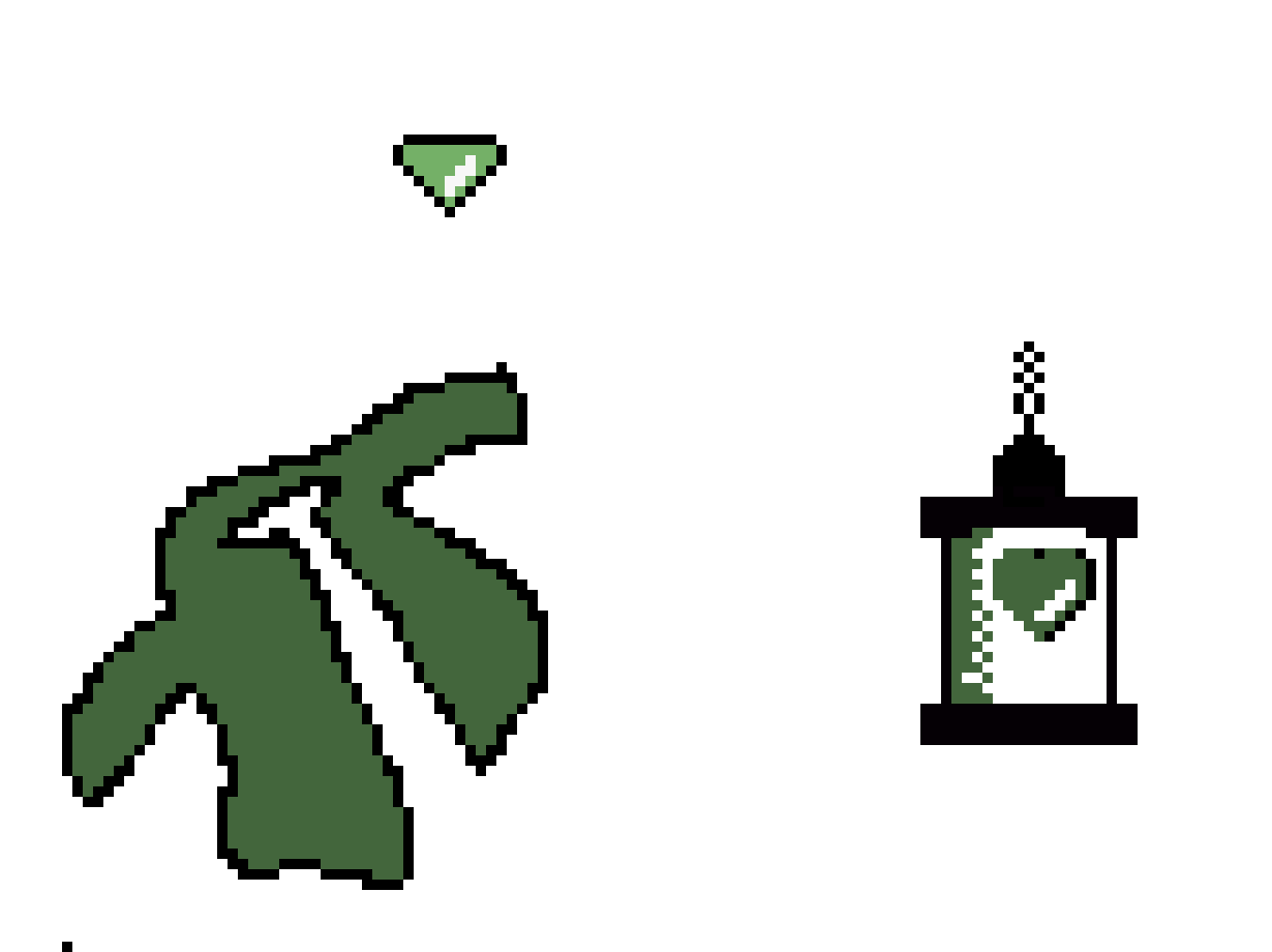 [8b88c0] UNDERTALE  dark turtle green(scarce) SOUL