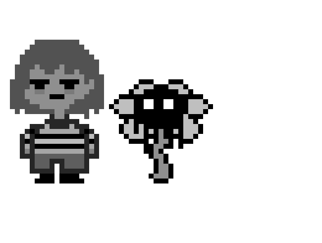 fellcore frisk. and flowey
